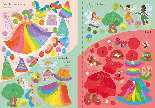 Usborne - Little Sticker Dolly Dressing Rainbow Fairy - 4