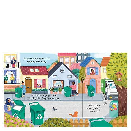 Usborne - Peep Inside How A Recycling Truck Works - 3