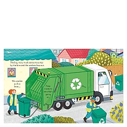 Usborne - Peep Inside How A Recycling Truck Works - 2