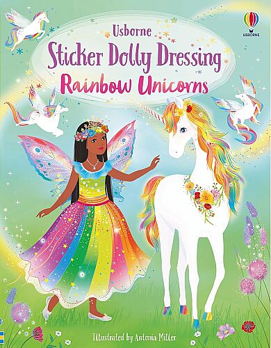 Usborne - Sticker Dolly Dressing Rainbow Unicorns - 1