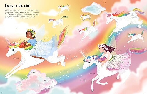 Usborne - Sticker Dolly Dressing Rainbow Unicorns - 4