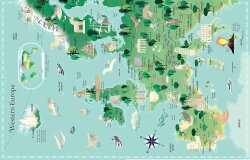 Usborne - Sticker Picture Atlas World - 2