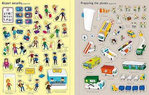 Usborne Airport Sticker And Colouring Book - 4