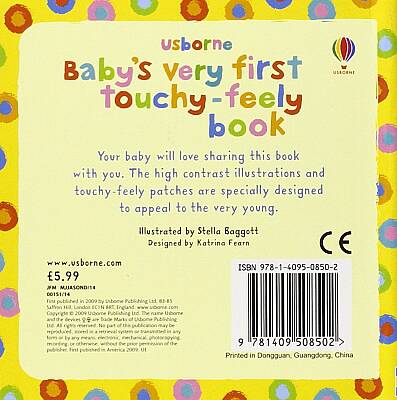 Usborne Baby's Very First Touchy Feely Book İlk Dokunma-Hissetme Kitabı - 4