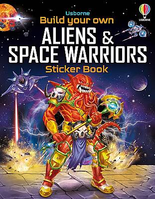 Usborne Build Your Own Aliens and Space Warriors Sticker Book - 1