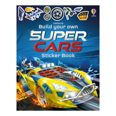 Usborne Build Your Own Supercars Sticker Book - 1