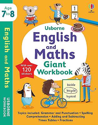 Usborne English And Maths Giant Workbook 78 - 1
