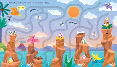 Usborne Fingertrail Dinosaur Mazes - 4