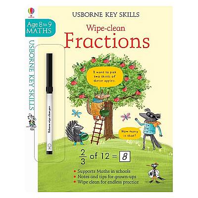 Usborne Keyskills Wipe Clean - Fractions 8-9 - 1