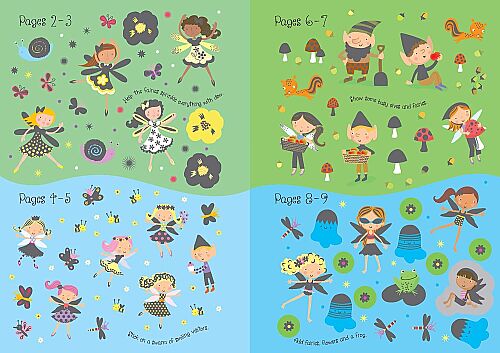 Usborne Little Sparkly Fairies Sticker Book - 4