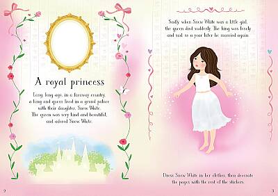 Usborne Little Sticker Dolly Dressing Snow White - 2