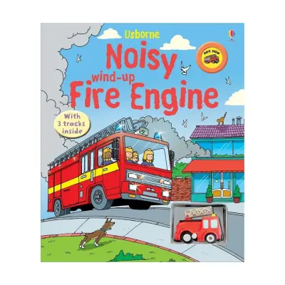 Usborne Noisy Wind-Up Fire Engine Book - 1
