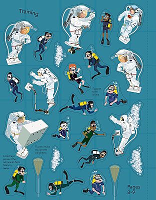 Usborne Space Sticker Book - 4
