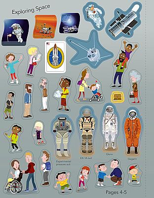 Usborne Space Sticker Book - 3