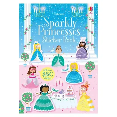 Usborne Sparkly Princesses Sticker Book - 1