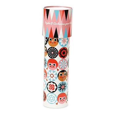 Vilac Metal Kaleydeskop Çiçek Dürbünü Pink Rosette 7707P - 1