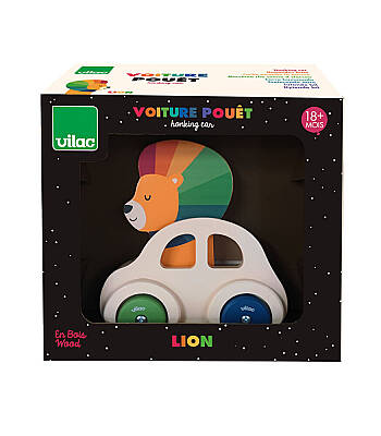 Vilac Sesli Ahşap Araba Aslan 7426Y - 4