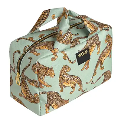 Wouf Emerald Leopard Large Toiletry Bag TL260002 - 2