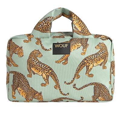 Wouf Emerald Leopard Large Toiletry Bag TL260002 - 1