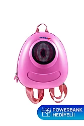 Zampago Big Eye Led Işıklı Çocuk Sırt Çantası-Pembe ZG-KID1-P - 5