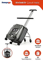 ZampaGo BlinkCase Kabin Boy Ledli Çocuk Valizi KS-X3-G - 7