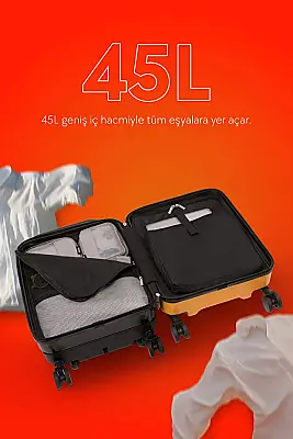 ZampaGo BlinkCase Kabin Boy Ledli Çocuk Valizi KS-X3-Y - 6