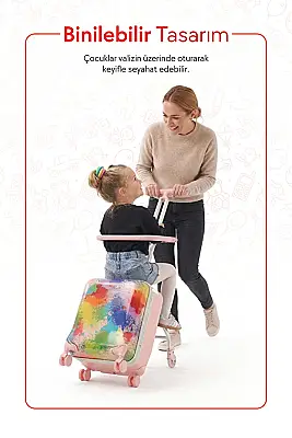ZampaGo Cheerful Kabin Boy Çocuk Valizi KS-X1-P - 7