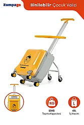 ZampaGo Duffy Kabin Boy Çocuk Valizi KS-X1-Y - 7