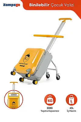 ZampaGo Duffy Kabin Boy Çocuk Valizi KS-X1-Y - 7