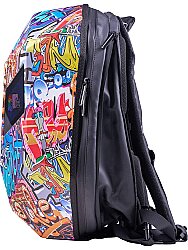 Zampago LED Göz Maskeli Grafiti Akıllı Sırt Çantası – Sert Kasa ZG-IMB-10 - 3