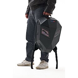 Zampago Ironman Plus Led Işıklı Göz Maskeli Akıllı Sırt Çantası (Speakerlı) ZG-IMSP-B - 7