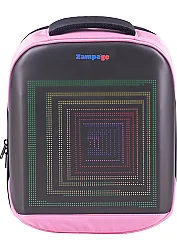 Zampago Moodbag Led Ekranlı Sırt Çantası-Pembe ZG-T7-P - 1