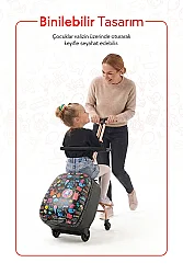 ZampaGo Motto Kabin Boy Çocuk Valizi KS-K1-B - 6