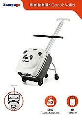 ZampaGo Panda Kabin Boy Çocuk Valizi KS-K2-W - 7