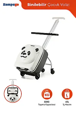 ZampaGo Panda Kabin Boy Çocuk Valizi KS-K2-W - 7
