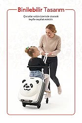 ZampaGo Panda Kabin Boy Çocuk Valizi KS-K2-W - 6