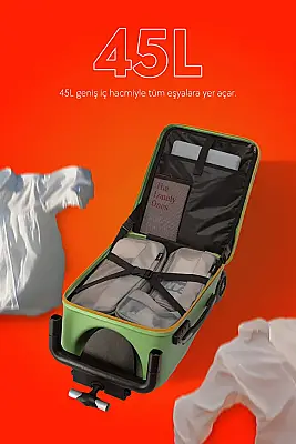 ZampaGo Robix Kabin Boy Çocuk Valizi KS-H1-G - 4