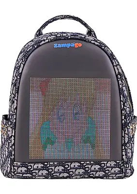 Zampago ShowMe Led Ekranlı Sırt Çantası-Gri ZG-T5HD-G - 1