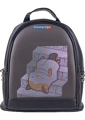 Zampago ShowMe Led Ekranlı Sırt Çantası-Siyah ZG-T5HD-B - 1