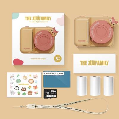 Zoo Family Bear P2 Dijital Kamera ve Fotoğraf Makinesi (Anında Baskı Alınabilen) - 6