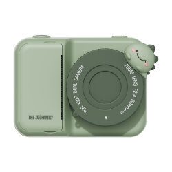 Zoo Family Dino Green P2 Dijital Kamera ve Fotoğraf Makinesi (Anında Baskı Alınabilen) - Zoo Family
