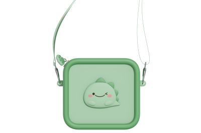 Zoo Family Dino Green Silicone Bag - 1