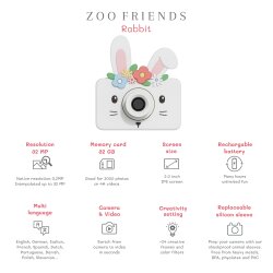 Zoo Family Rabbit Flower C1 Digital Camera And Photo Camera - 7