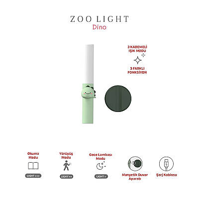 Zoo Light Dino Multipurpose Children's Night Light - ZL1D - 9