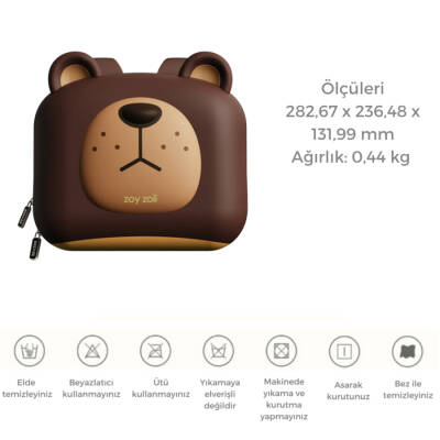 Zoyzoii Forest Series Cute Big Brown Bear Backpack B01002 - 3