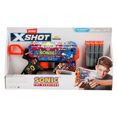 Zur-X-Shot Gun Foam Shooter Skins-Flux 8 Bullets S00036648 - 1