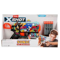 Zur-X-Shot Gun Foam Shooter Skins-Flux 8 Bullets S00036648 - 3