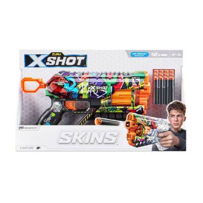 Zur-X-Shot Skins-Griefer 12-Bullet Foam Dart Gun 6A. S00036561 - 3