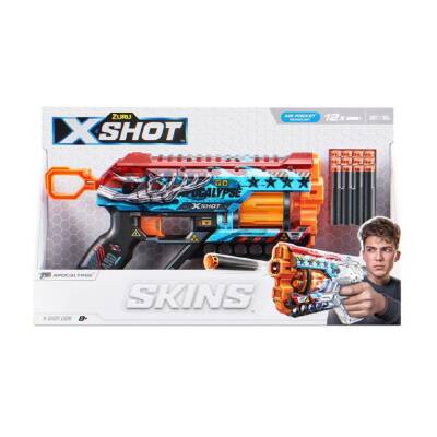 Zur-X-Shot Skins-Griefer 12-Bullet Foam Dart Gun 6A. S00036561 - 6