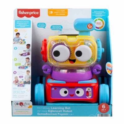 Fisher Price 4'ü 1 Arada Eğlenceli Robot (Türkçe-İngilizce) Hck43 - 1